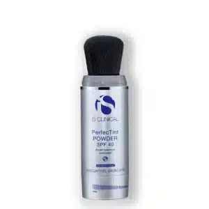 iS Clinical PerfecTint Powder SPF 40 – tonet mineralpudder med solbeskyttelse og naturlig mat finish – fra Luminalux